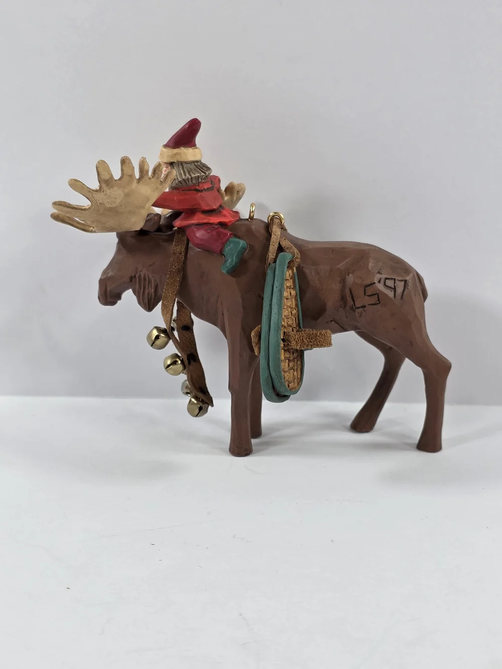 1997 Hallmark Keepsake Ornament Leading the Way Elf Reindeer